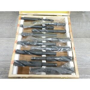 Vintage  Drill Bit Set MT2 MT3 MT4 HSS Assorted Sizes Wood